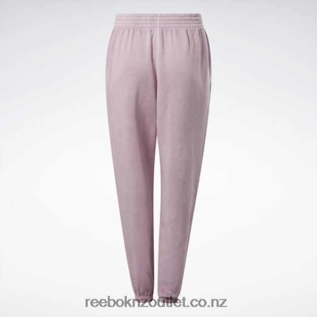 Infused Lilac 2B4626783 Classics Natural Dye Fleece Pants (Plus Size) Reebok Women