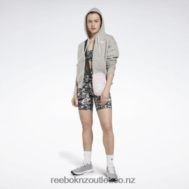 Black 2B4626640 Speckle Modern Safari Legging Shorts Reebok Women