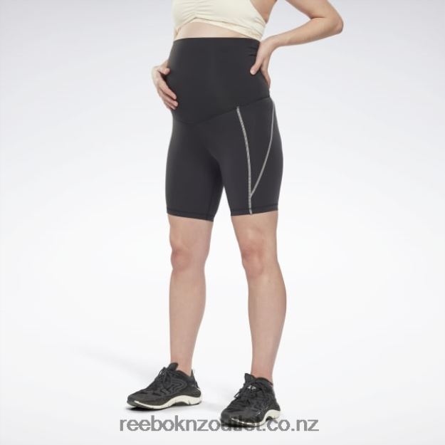 Black 2B4626821 Maternity Legging Shorts Reebok Women