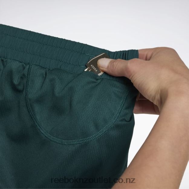 Forest Green 2B4626596 Running Printed Shorts Reebok Women