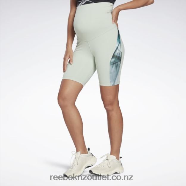 Light Sage 2B4626820 Lux Maternity Bike Shorts Reebok Women