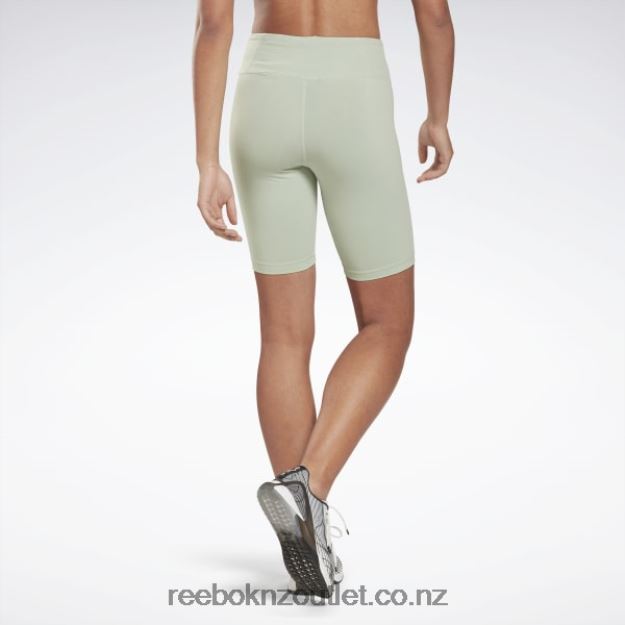 Light Sage 2B4626976 Identity Fitted Logo Shorts Reebok Women