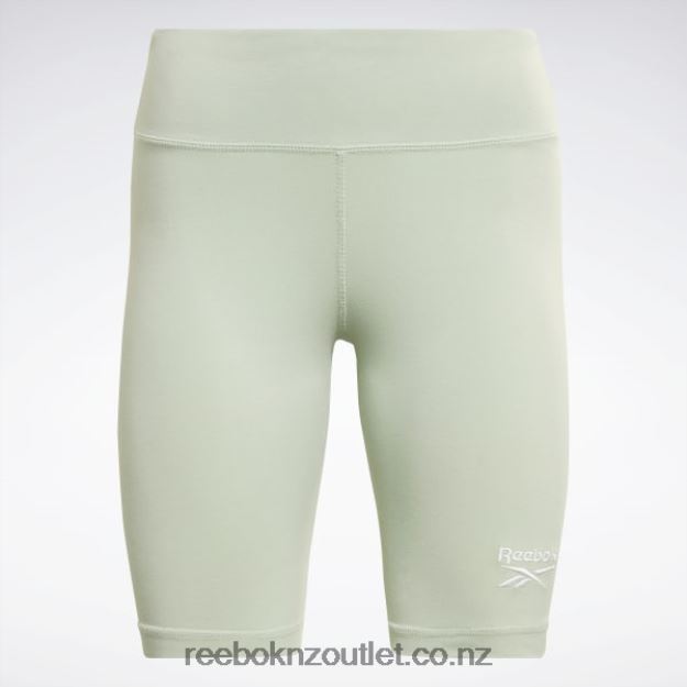 Light Sage 2B4626976 Identity Fitted Logo Shorts Reebok Women