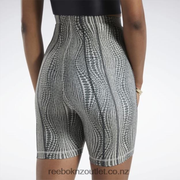 Modern Beige 2B4626719 Cardi B High-Waisted Legging Shorts Reebok Women