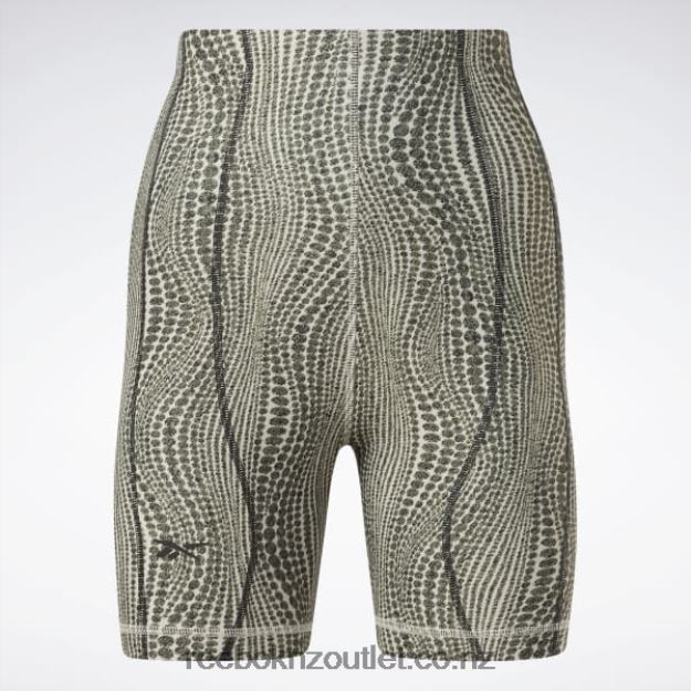 Modern Beige 2B4626719 Cardi B High-Waisted Legging Shorts Reebok Women