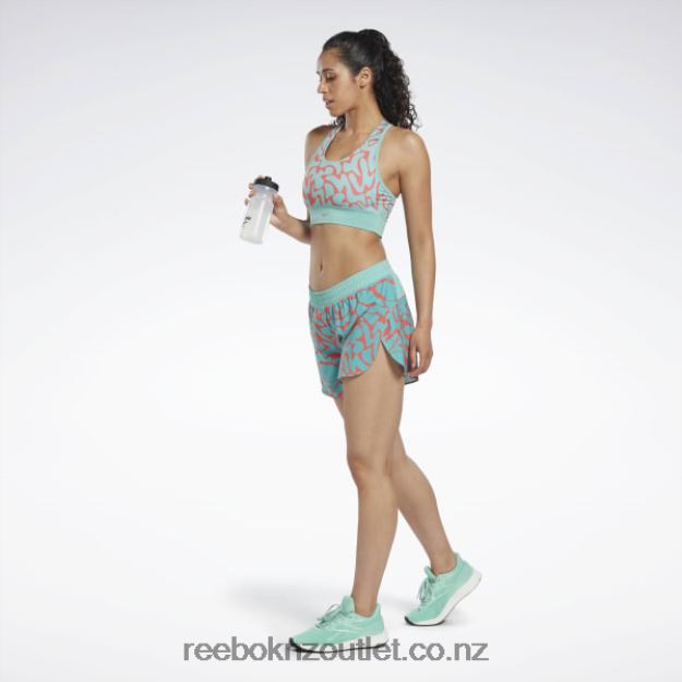 Semi Classic Teal 2B4626704 Running Printed Shorts Reebok Women