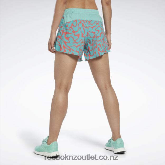 Semi Classic Teal 2B4626704 Running Printed Shorts Reebok Women