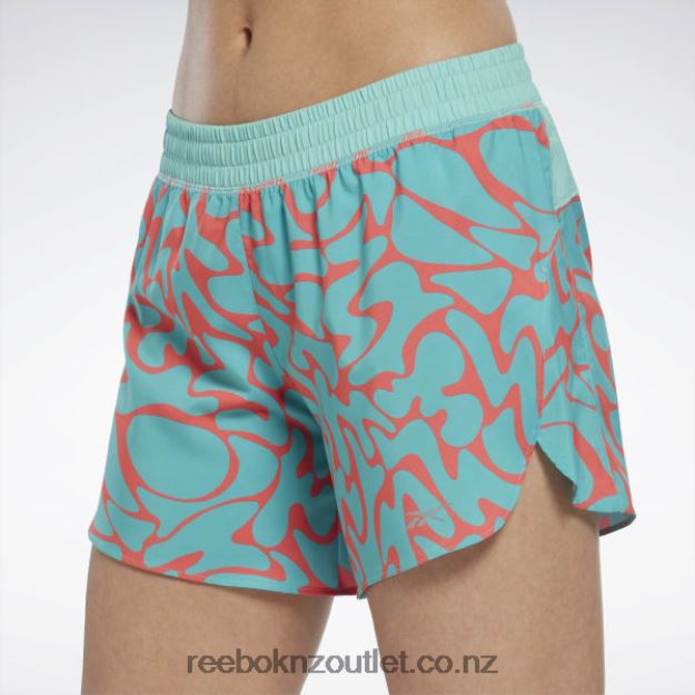 Semi Classic Teal 2B4626704 Running Printed Shorts Reebok Women
