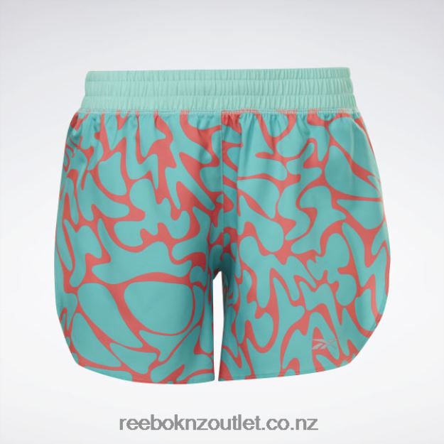Semi Classic Teal 2B4626704 Running Printed Shorts Reebok Women