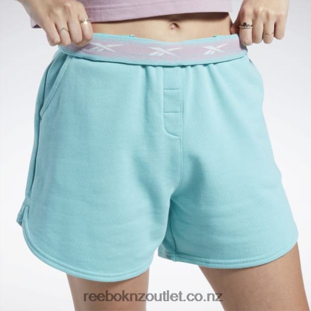 Semi Classic Teal 2B4626747 Classics Knit Shorts Reebok Women
