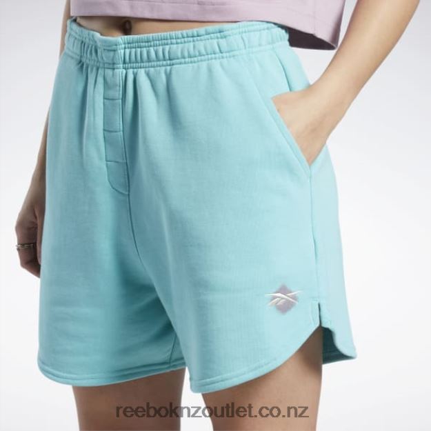 Semi Classic Teal 2B4626747 Classics Knit Shorts Reebok Women