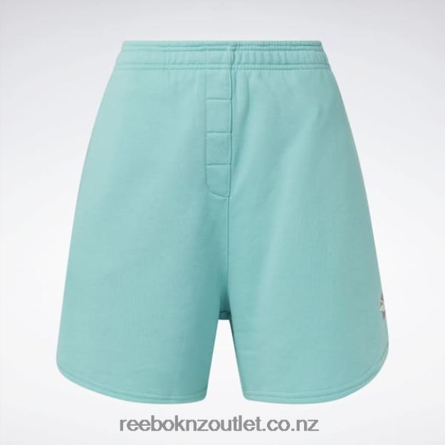 Semi Classic Teal 2B4626747 Classics Knit Shorts Reebok Women
