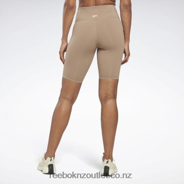 Taupe 2B4626556 Lux High-Rise Bike Shorts Reebok Women