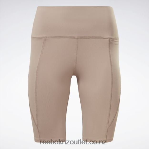 Taupe 2B4626556 Lux High-Rise Bike Shorts Reebok Women
