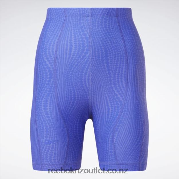 Ultima Purple 2B4626721 Cardi B High-Waisted Legging Shorts Reebok Women