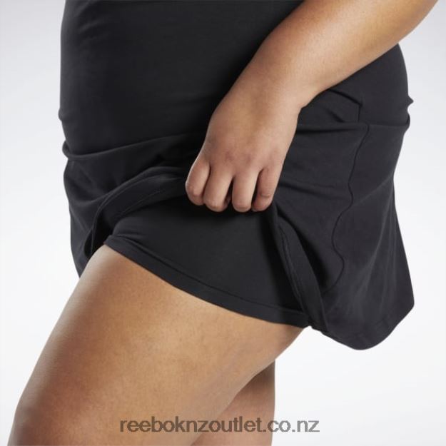 Black 2B4626585 Classics Cotton Dress (Plus Size) Reebok Women