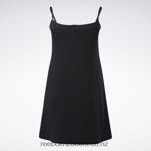 Black 2B4626585 Classics Cotton Dress (Plus Size) Reebok Women