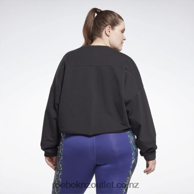 Black 2B4626664 Modern Safari Coverup (Plus Size) Reebok Women