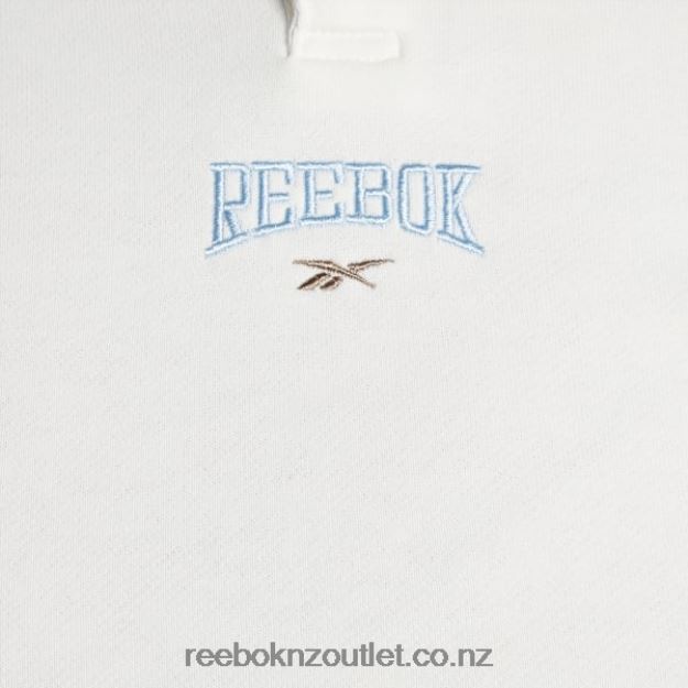 Chalk 2B4626863 Classics Varsity Sweatshirt (Plus Size) Reebok Women