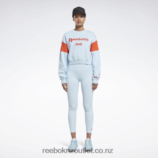 Fresh Blue F17-R 2B4626543 Victoria Beckham Graphic Sweatshirt Reebok Women