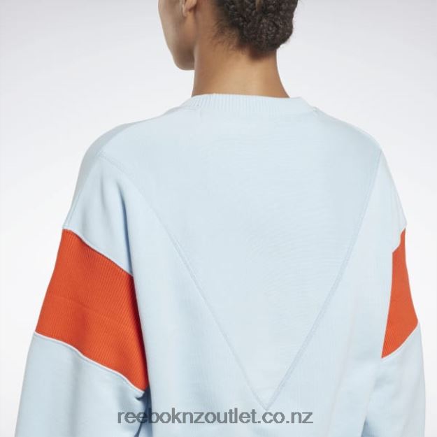 Fresh Blue F17-R 2B4626543 Victoria Beckham Graphic Sweatshirt Reebok Women