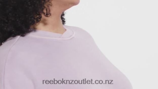 Infused Lilac 2B4626903 Classics Natural Dye Sweatshirt (Plus Size) Reebok Women