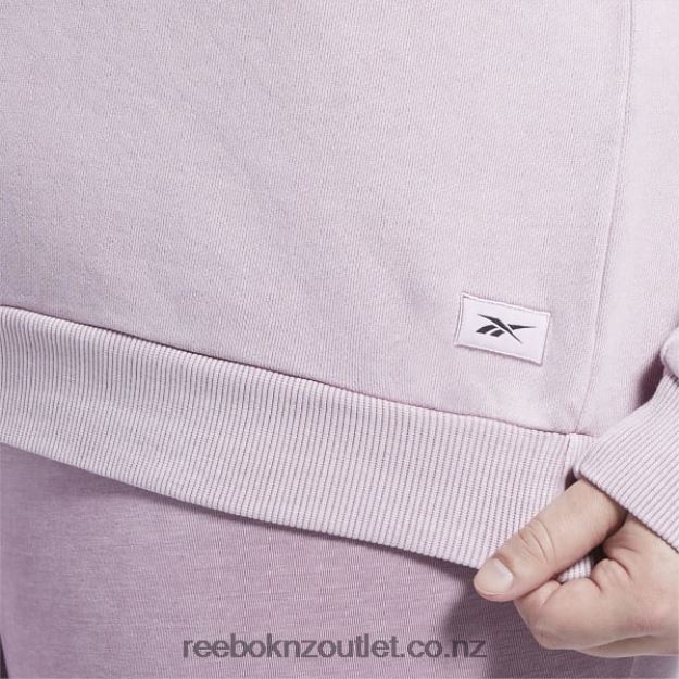 Infused Lilac 2B4626903 Classics Natural Dye Sweatshirt (Plus Size) Reebok Women