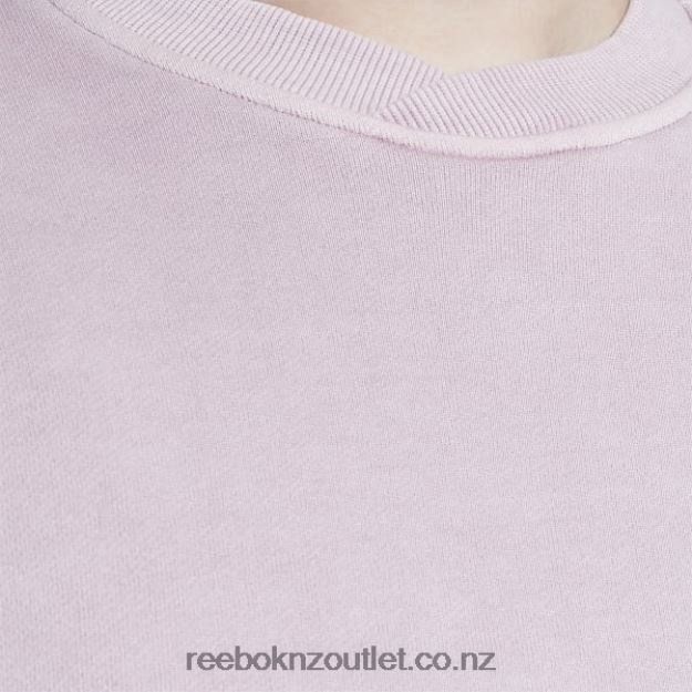 Infused Lilac 2B4626903 Classics Natural Dye Sweatshirt (Plus Size) Reebok Women