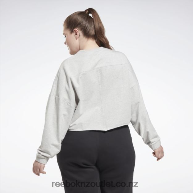 Light Grey Heather 2B4626875 Modern Safari Coverup (Plus Size) Reebok Women