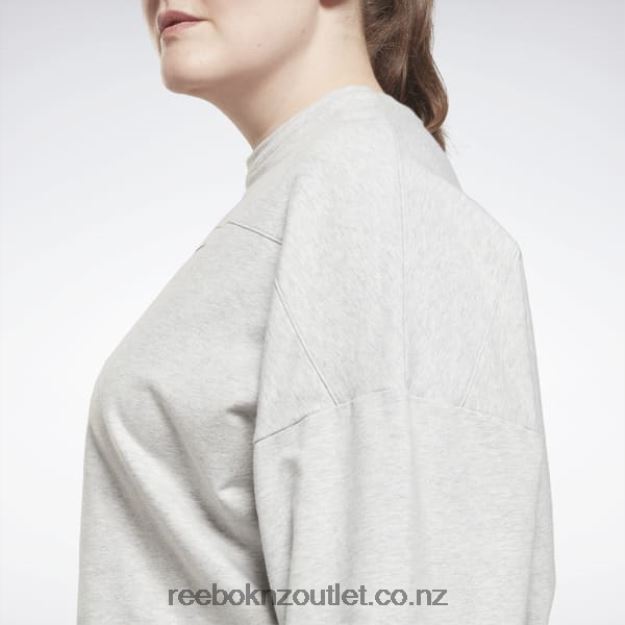 Light Grey Heather 2B4626875 Modern Safari Coverup (Plus Size) Reebok Women