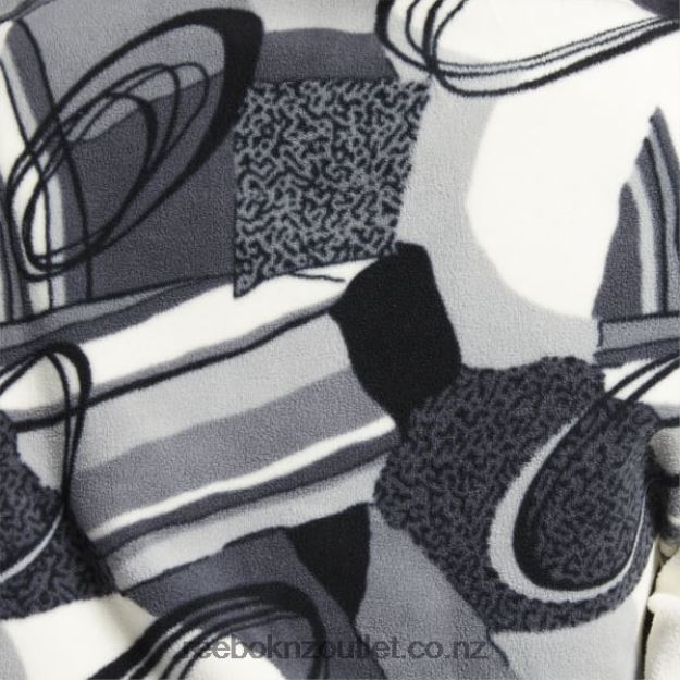 Pure Grey 5 2B4626848 Classics Winter Print Half-Zip Sweatshirt Reebok Women