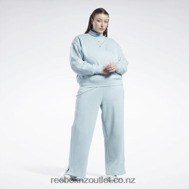 Seaside Grey 2B4626749 Classics Cotton French Terry Sweatshirt (Plus Size) Reebok Women