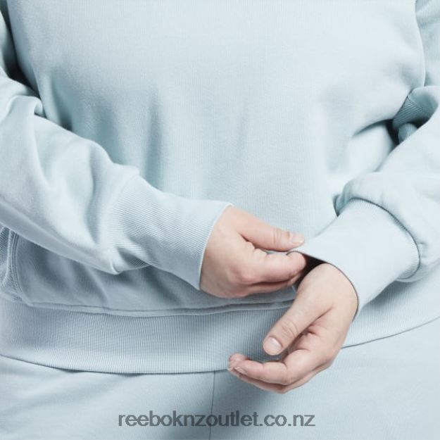 Seaside Grey 2B4626749 Classics Cotton French Terry Sweatshirt (Plus Size) Reebok Women