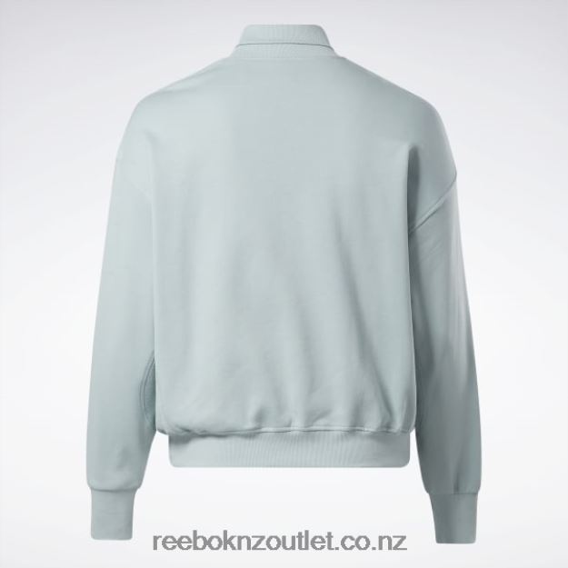 Seaside Grey 2B4626749 Classics Cotton French Terry Sweatshirt (Plus Size) Reebok Women