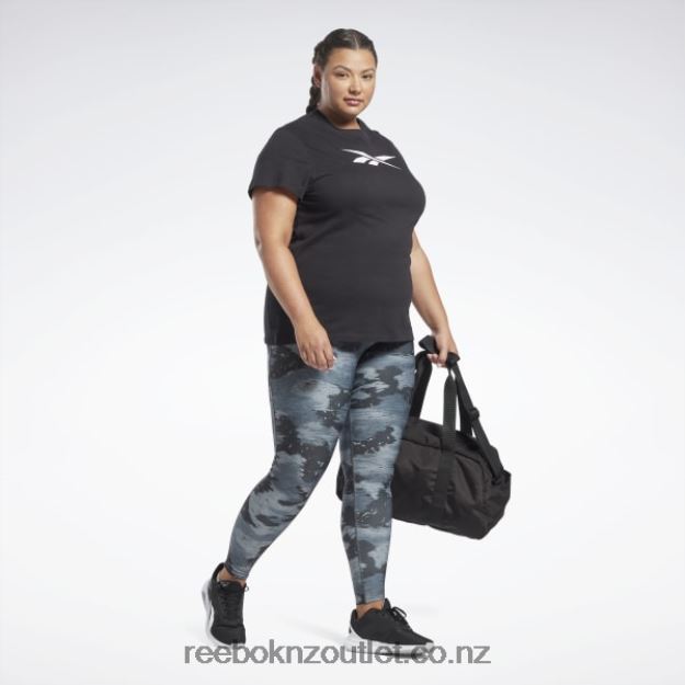 Black 2B4626654 Training Essentials Vector Graphic Tee (Plus Size) Reebok Women