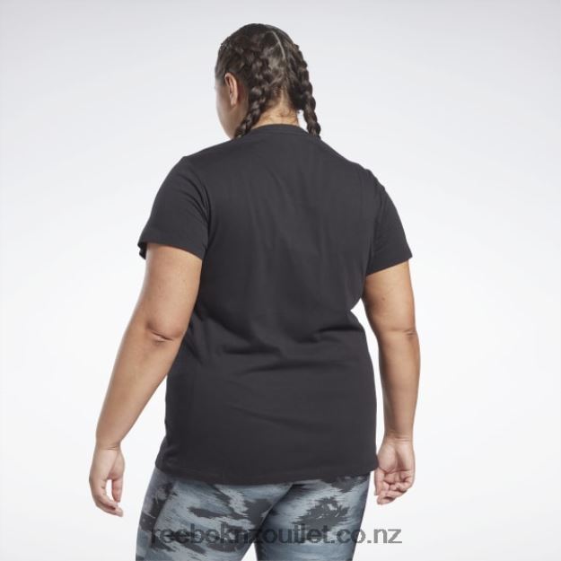 Black 2B4626654 Training Essentials Vector Graphic Tee (Plus Size) Reebok Women