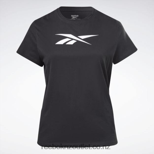 Black 2B4626654 Training Essentials Vector Graphic Tee (Plus Size) Reebok Women