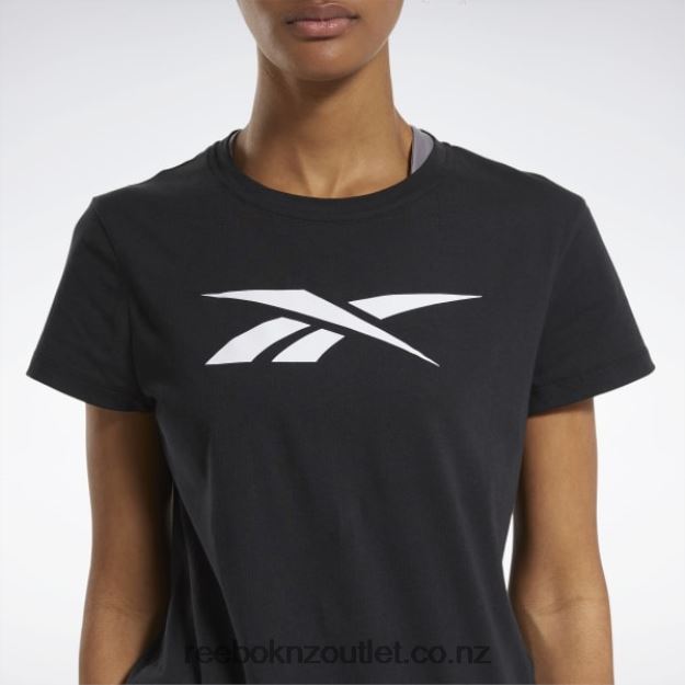 Black 2B4626761 Training Essentials Vector Graphic Tee Reebok Women