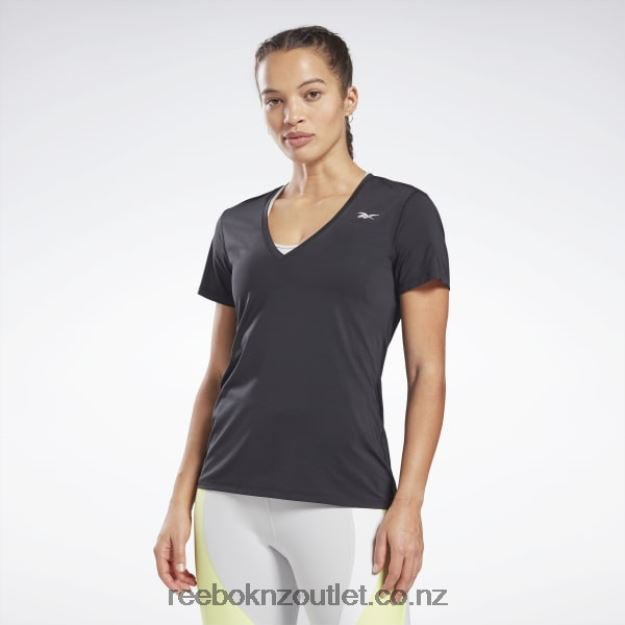 Black 2B4626878 Activchill Athletic T-Shirt Reebok Women