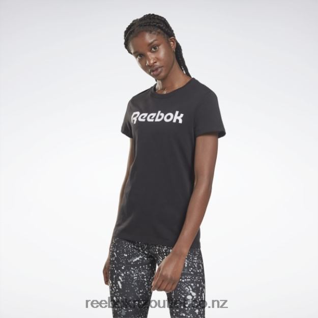 Black/White 2B4626877 Training Essentials Graphic Tee Reebok Women