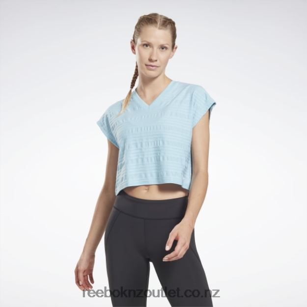 Blue Pearl 2B4626895 Perforated T-Shirt Reebok Women