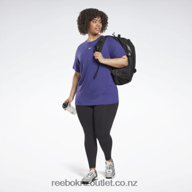 Bold Purple 2B4626545 Burnout T-Shirt (Plus Size) Reebok Women