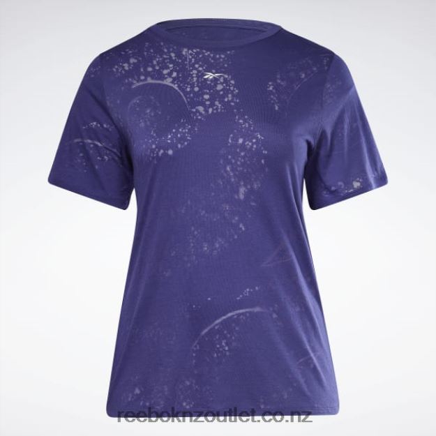 Bold Purple 2B4626545 Burnout T-Shirt (Plus Size) Reebok Women