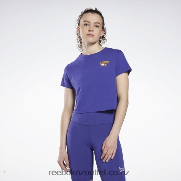 Bold Purple 2B4626555 Training Essentials Graphic T-Shirt Reebok Women