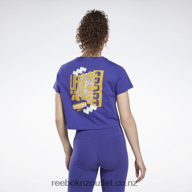 Bold Purple 2B4626555 Training Essentials Graphic T-Shirt Reebok Women