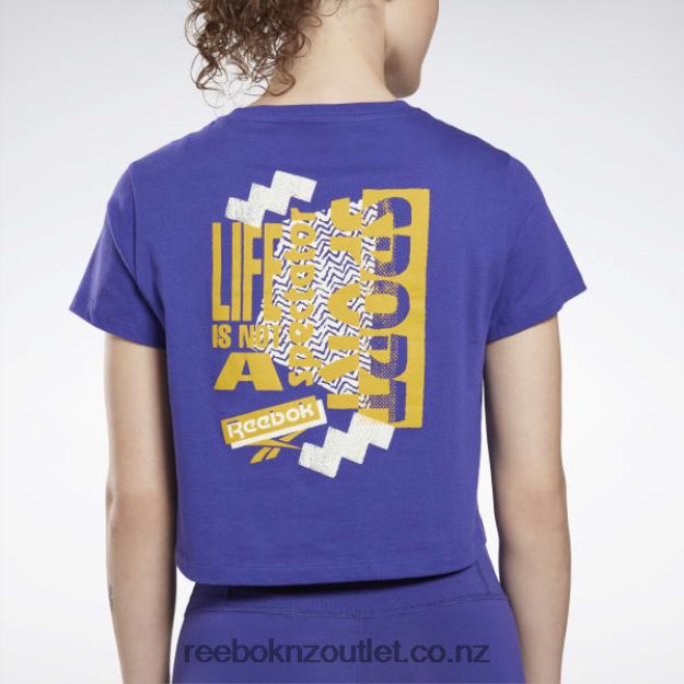 Bold Purple 2B4626555 Training Essentials Graphic T-Shirt Reebok Women