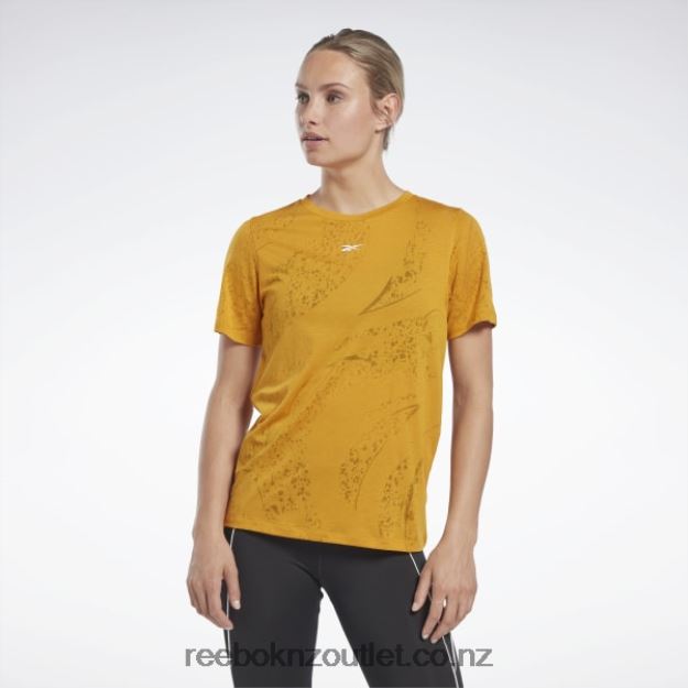 Bright Ochre 2B4626691 Burnout T-Shirt Reebok Women