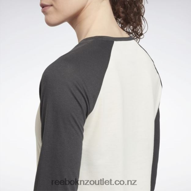 Classic White 2B4626604 Workout Ready Baseball T-Shirt Reebok Women