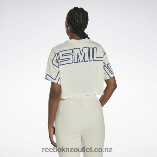 Classic White 2B4626717 Les Mills Crop T-Shirt Reebok Women