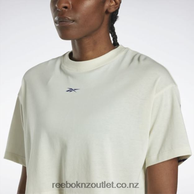Classic White 2B4626717 Les Mills Crop T-Shirt Reebok Women